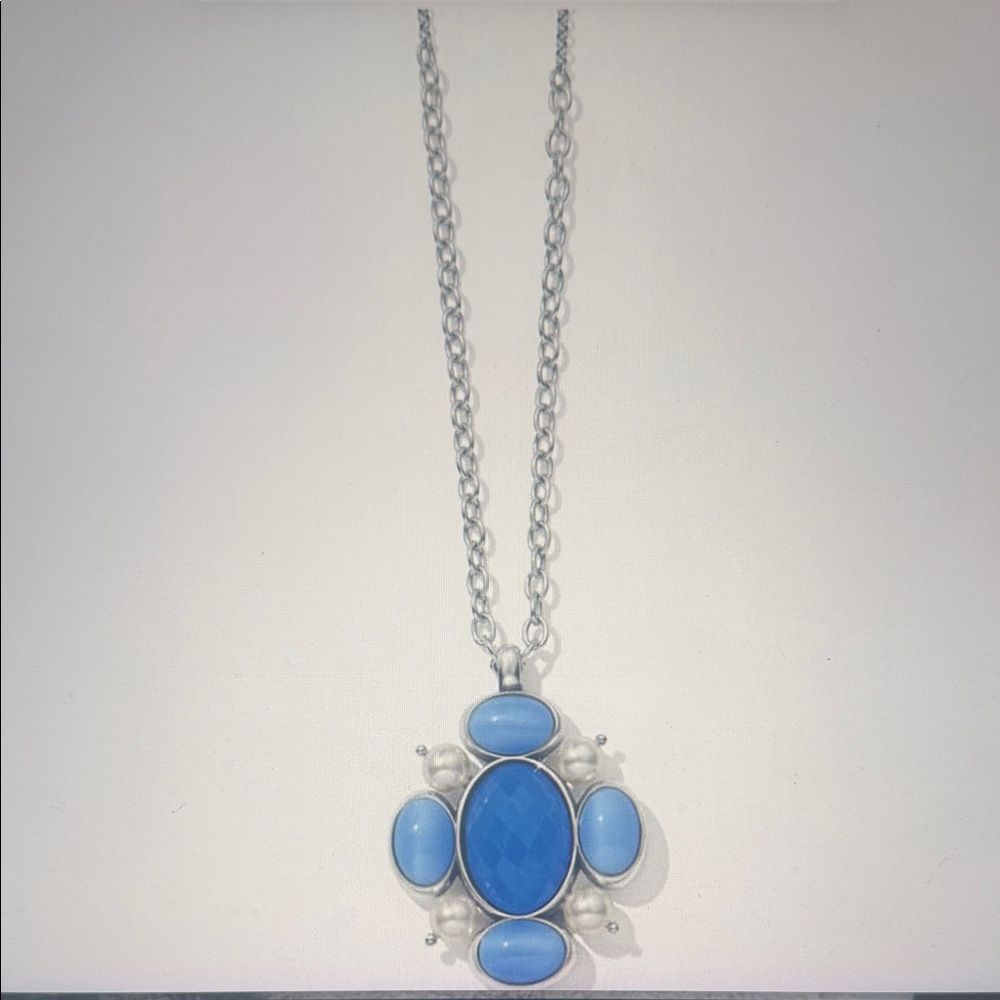 💙🆕💙 Brighton Blue Moon Pendant Long Necklace NWT $178